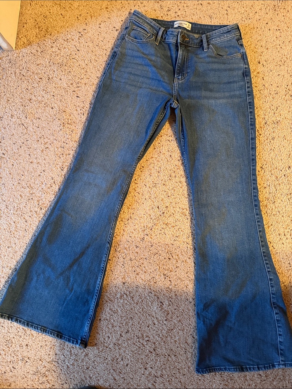 Abercrombie & Fitch Women's Blue Flare Jeans